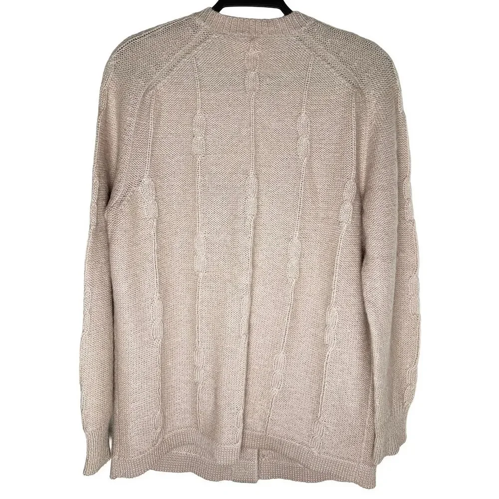 Vintage Made In Italy By Selma Milano Women's Mohair Wool Blend Cardigan Sweater